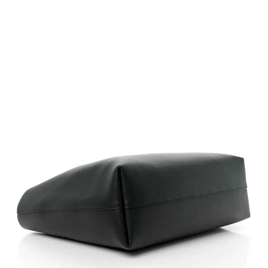 Saint Laurent Large Shopping Tote Black Calfskin Leather