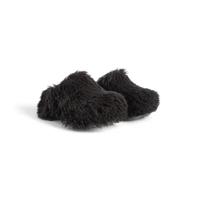BALENCIAGA Faux fur Muller shoes Slippers