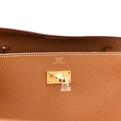Hermès Kelly Long Wallet To Go Brown Epsom Leather Gold Hardware