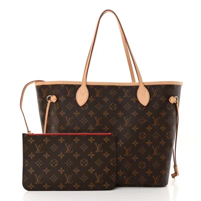 Louis Vuitton Neo Neverfull MM Monogram Canvas Cherry Interior Gold Hardware