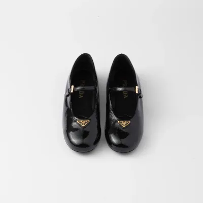 PRADA Naplak Flat Shoes black Ballet Shoes