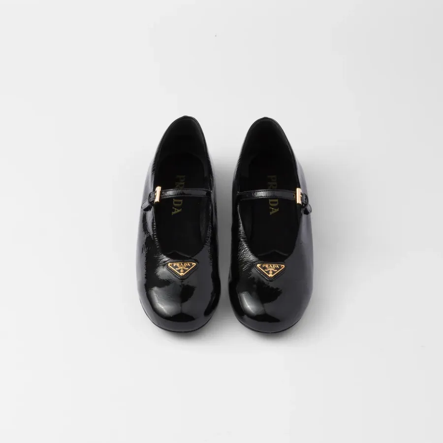 PRADA Naplak Flat Shoes black Ballet Shoes