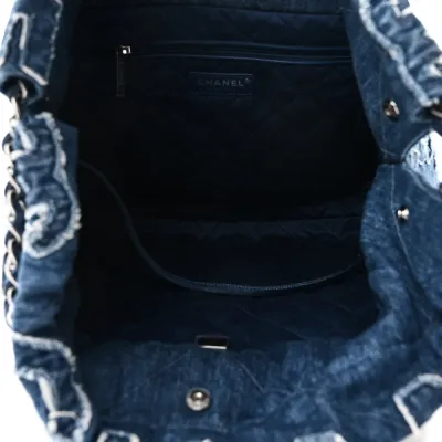 Chanel 22 Blue Denim Handbag – Luxury  Quality