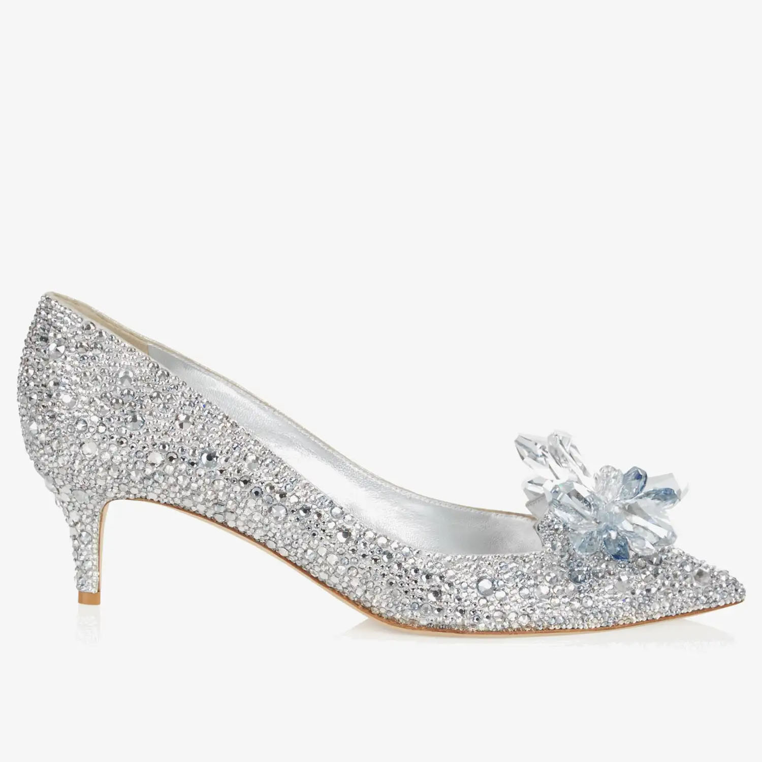 JIMMY CHOO Salto agulha cravejado de cristais