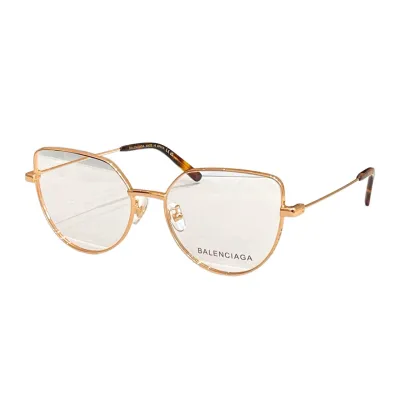 Balenciaga Butterfly glasses gold red/leopard gold/gold white/gold black/blue/green/gun black color transparent lens Size 59口16-145