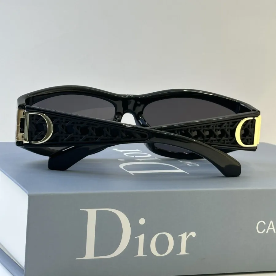DIOR square frame glasses black/white color Size 61口15-130