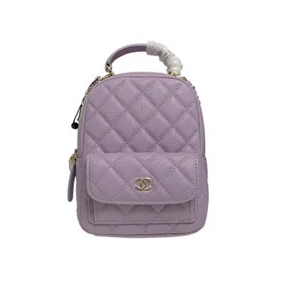 Chanel Purple / Pink / Green / White / Black Backpacks