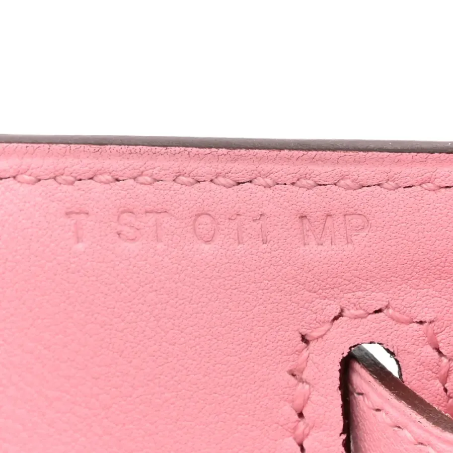 Hermès Kelly Pochette Clutch Rose Sakura Swift Leather Silver Hardware