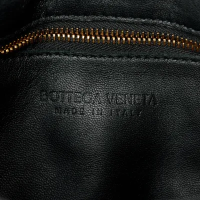 Bottega Veneta Maxi Intreccio Padded Cassette Crossbody Bag Black Nappa Leather Gold Hardware