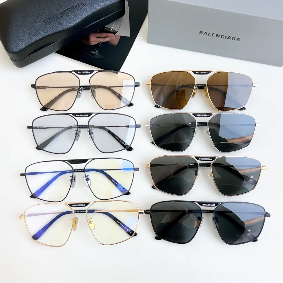 Balenciaga Pilot glasses black/black gold/black silver/transparent black/brown/tawny black/grey black/transparent gold color Size 61-15-145