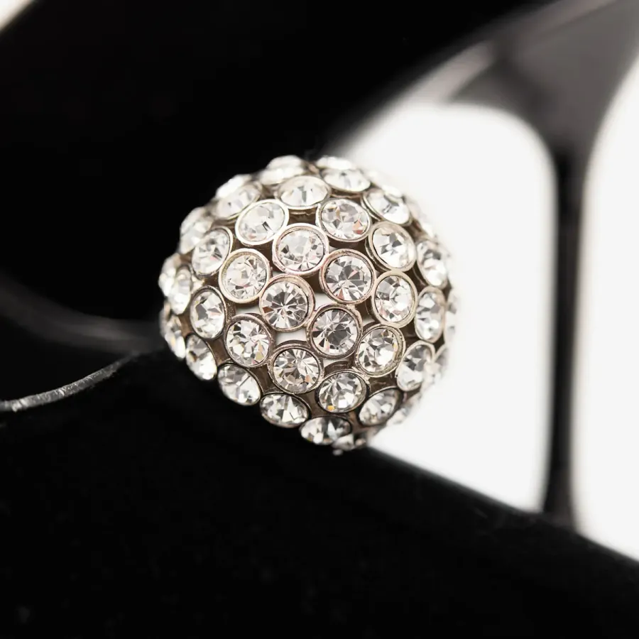 JIMMY CHOO Black velvet heels