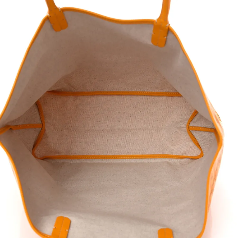 Goyard Saint Louis Tote PM Yellow Goyardine Canvas
