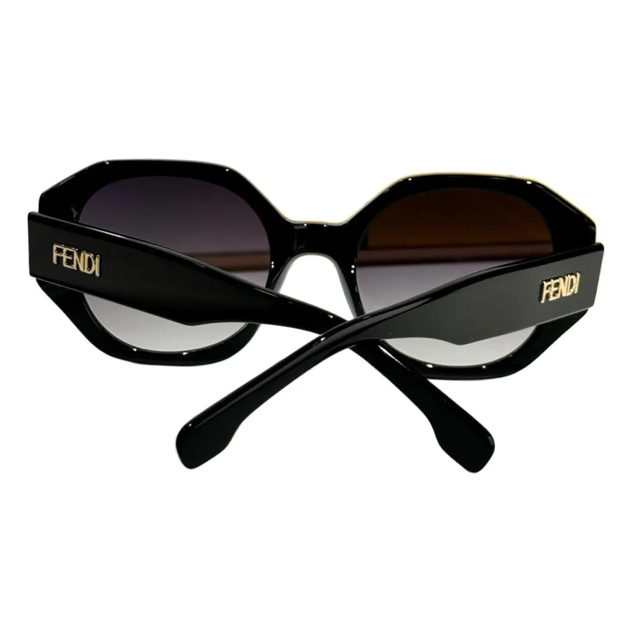 Fendi glasses black/black brown/brown/brown monogram color Size 52-23-142