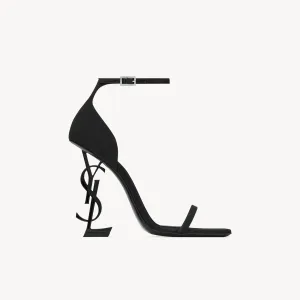 Yves Saint Laurent black high heel sandals