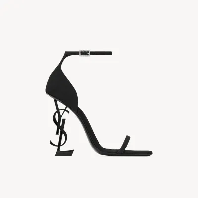 Yves Saint Laurent black high heel sandals