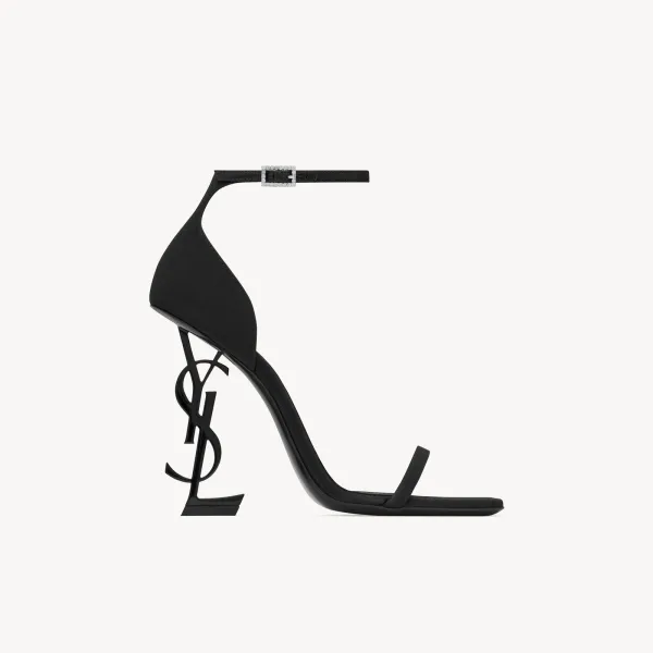 Yves Saint Laurent black high heel sandals