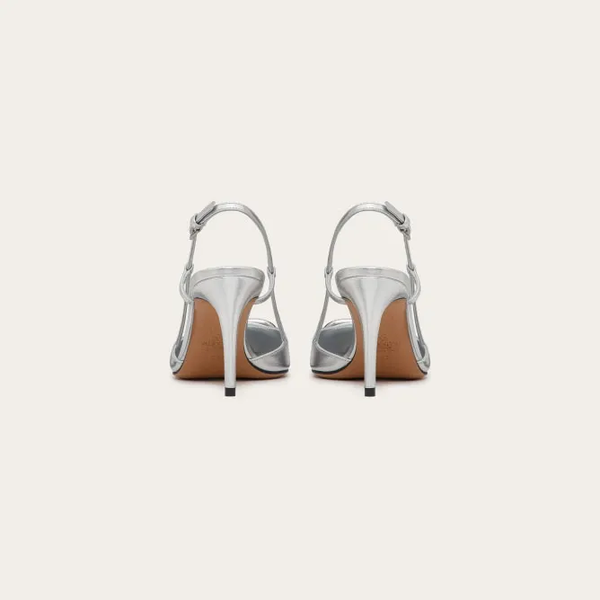 VALENTINO Laminated leather strappy Heels (8cm)