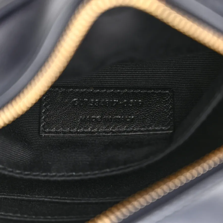 Saint Laurent Small Lou Belt Bag Deep Marine Monogram Calfskin Matelasse Leather Gold Hardware