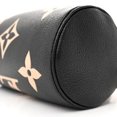 Louis Vuitton Papillon BB Black/Beige Giant Monogram Empreinte Leather Gold Hardware