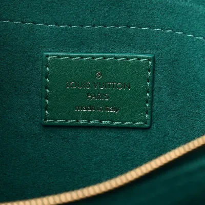 Louis Vuitton New Wave Chain Bag MM NM Emerald Calfskin Leather Gold Hardware