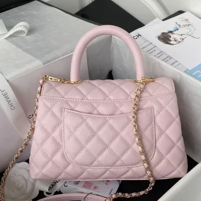 Chanel Coco Handle Light Pink  / White / Khaki / Orange 23cm Top-Handle Bags Crossbody Bags