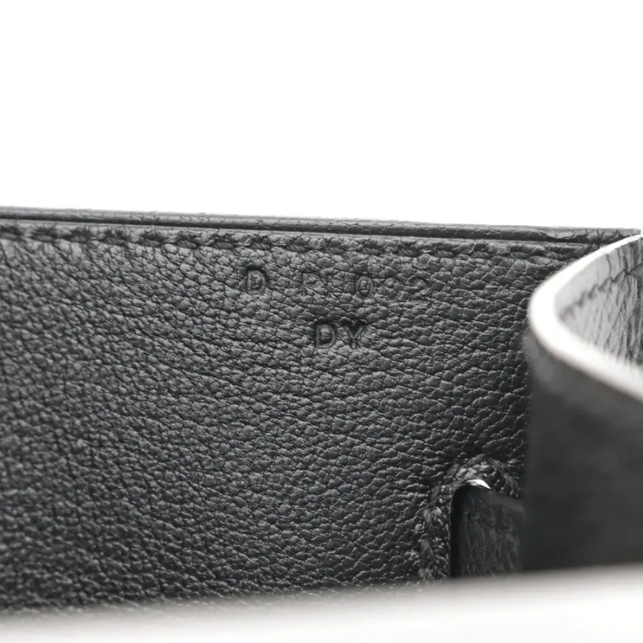 Hermès Kelly Dépêches 25 Pouch Black Epsom Leather Palladium Hardware
