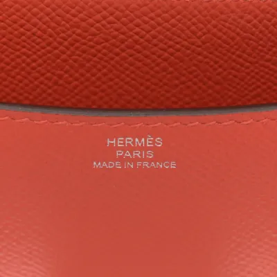 Hermès Enamel Constance 18 Capucine/Sanguine Epsom Leather Palladium Hardware