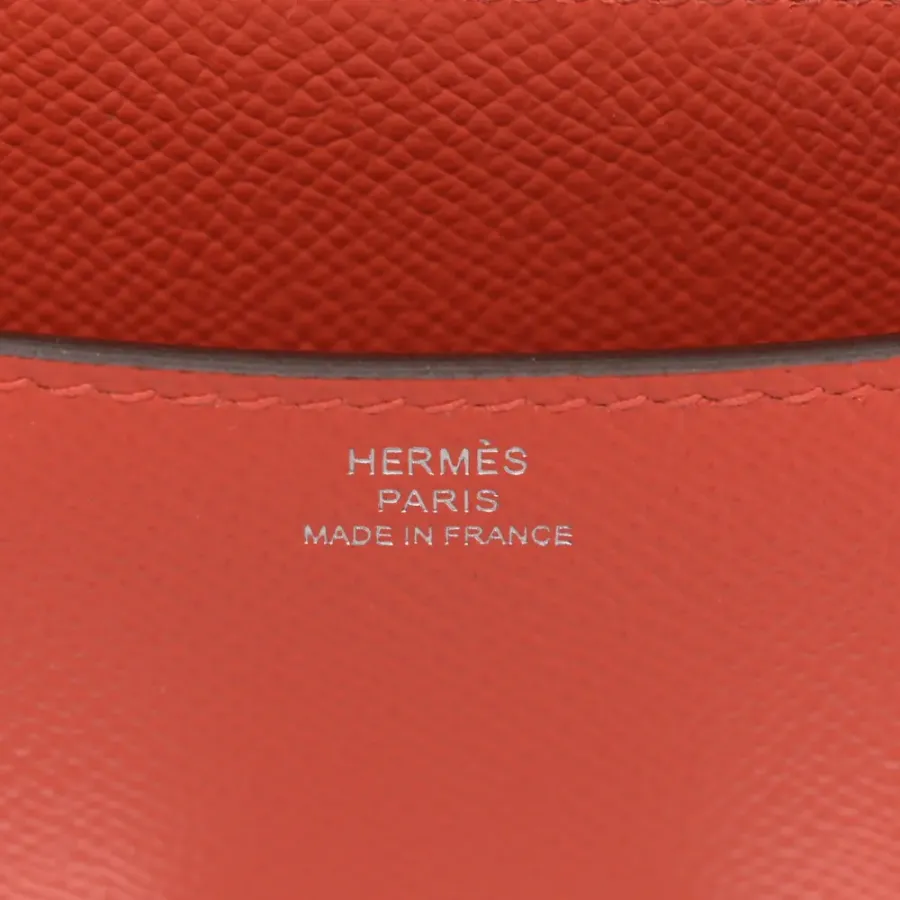 Hermès Enamel Constance 18 Capucine/Sanguine Epsom Leather Palladium Hardware