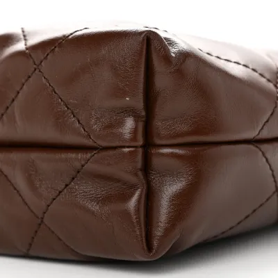 Grade Chanel 22 Mini Brown Bag for Women