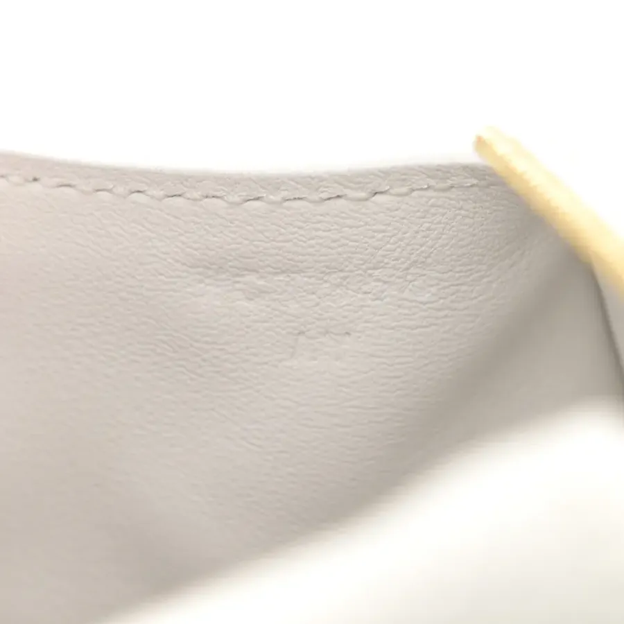 Hermès Mini Lindy 20 New White Taurillon Clemence Leather Gold Hardware