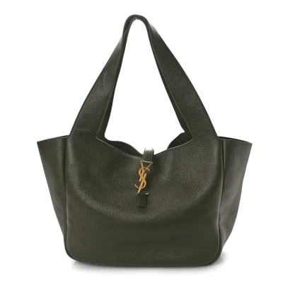 Saint Laurent Large Bea Tote Musk Grained Grained Deerskin Leather Aged Gold Hardware