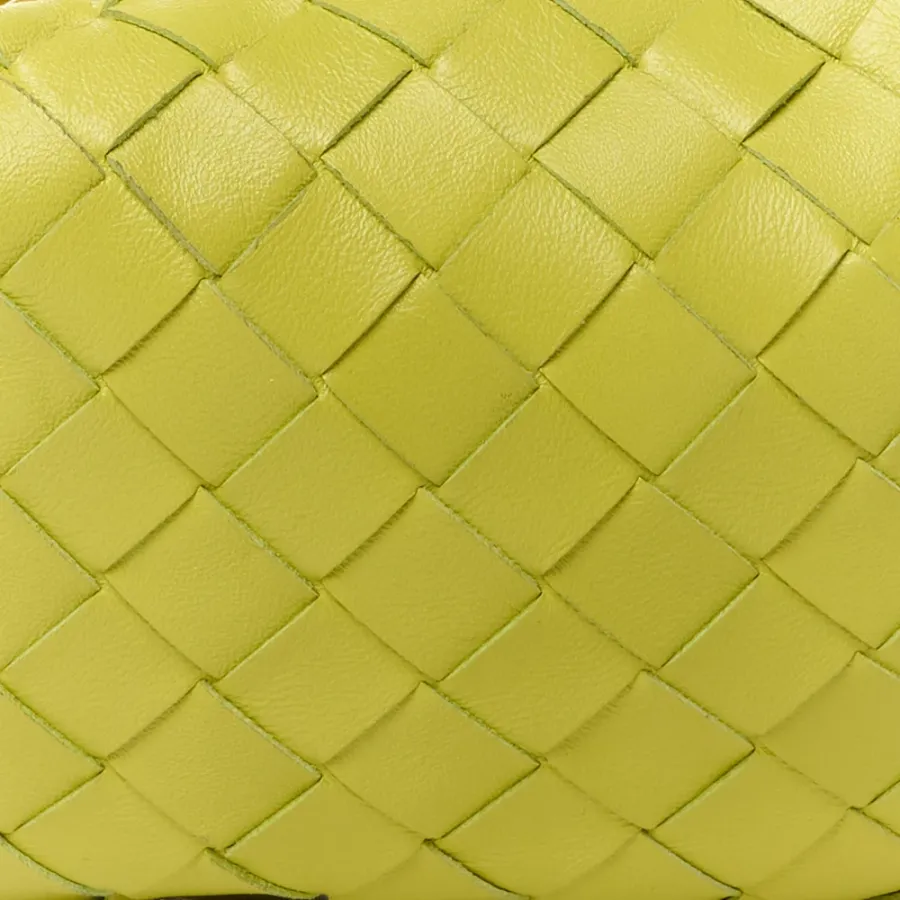 Bottega Veneta Mini Intrecciato Jodie Kiwi Nappa Leather
