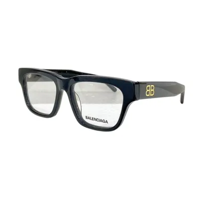 Balenciaga square frame glasses black silver/leopard cyan/coffee/black gold/blue brown/black yellow color Size 53口18-145