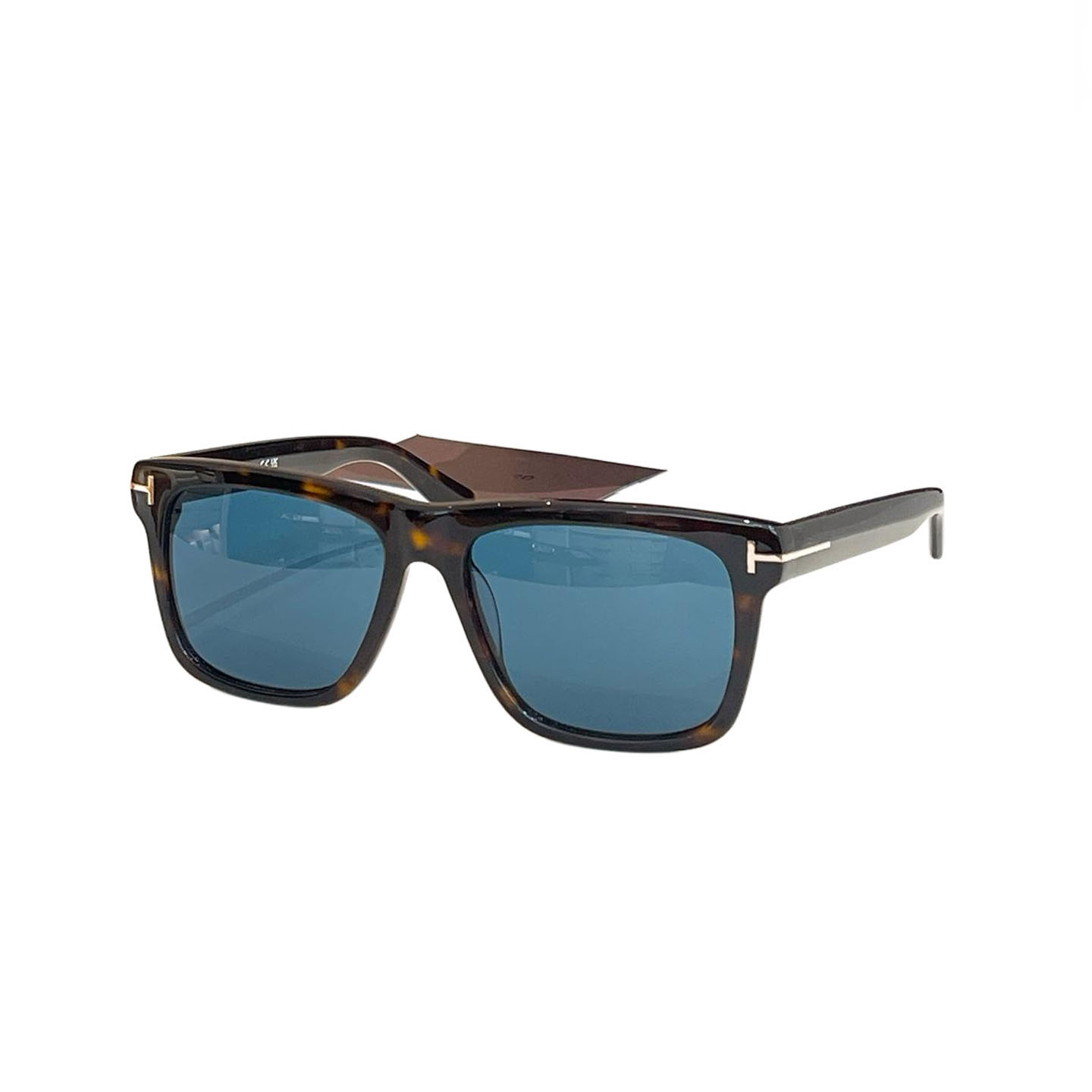 Óculos de armação quadrada Tom Ford leopardo azul/cinza/leopardo mostarda/preto/leopardo ciano/preto fulvo/preto marrom/preto laranja Tamanho 58口17-145