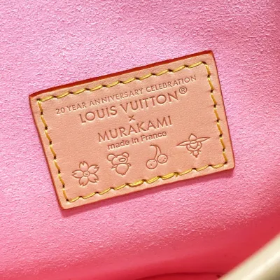 Louis Vuitton x Murakami Takashi Nano Bucket Sakura Brown Gold Hardware