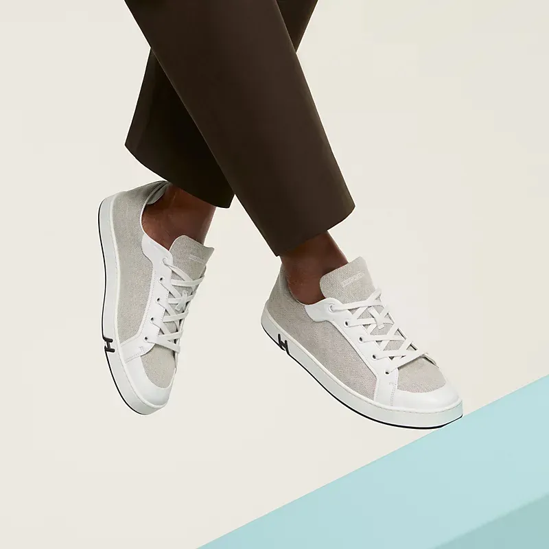 HERMES Kid Sneakers Grey Sports Shoes