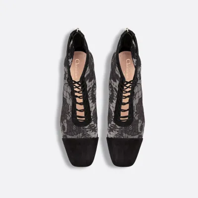 Dior ankle black boots with high heels