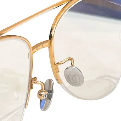 Cartier Pilot glasses gold/silver/gun black color Size 58口15-145