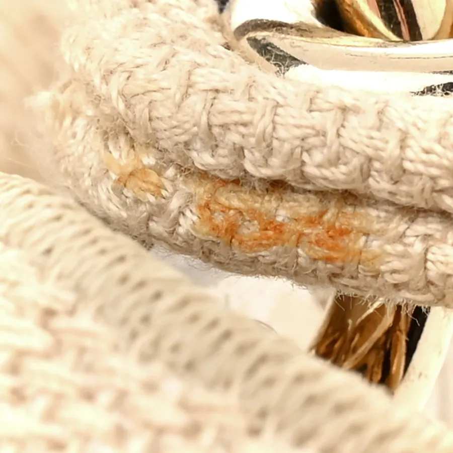 Dior Medium Stripes Lady D-Lite Beige Embroidered Canvas Gold Hardware