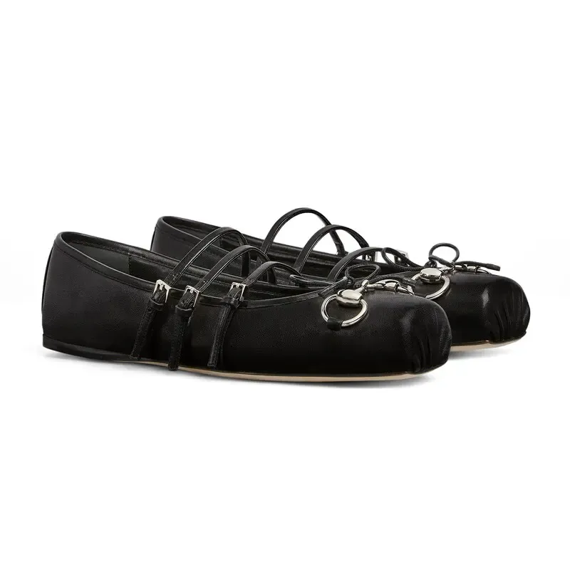 Gucci black Ballet Shoes Flat Shoes