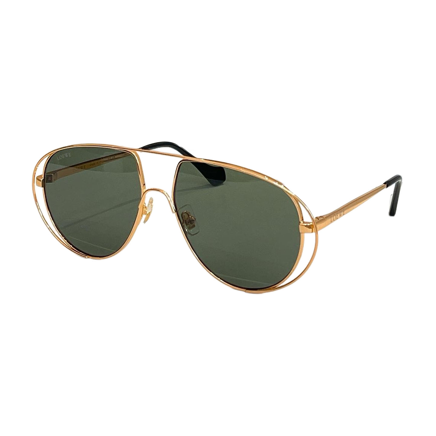 Loewe Pilot glasses verde/berinjela/preto/marrom leopardo/azul laranja Tamanho 59口15-143