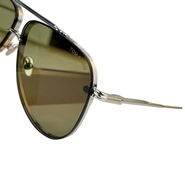 Tom Ford Pilot glasses green/brown/tawny/eggplant/black color Size 62-12 -145 - Image 2