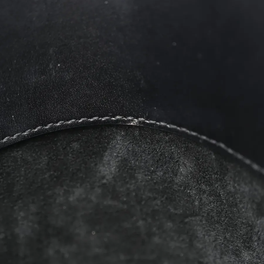 Saint Laurent Medium Le 37 Bucket Bag Black Shiny Calfskin Leather Gold Hardware