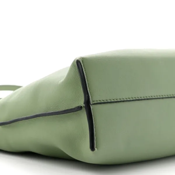 Loewe Flamenco Knot Bag Mini Avocado Calfskin Leather - Image 4