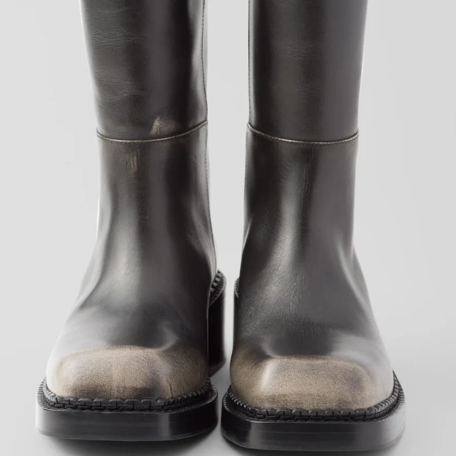 PRADA Leather long boots