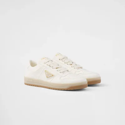 PRADA white lIvory color leather sneakers