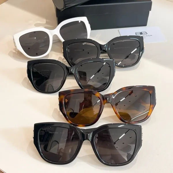 Balenciaga glasses black gold/white/black silver/black/leopard color Size 55口19-135 - Image 8