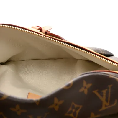 Louis Vuitton High Rise Bumbag PM Monogram Canvas Gold Hardware