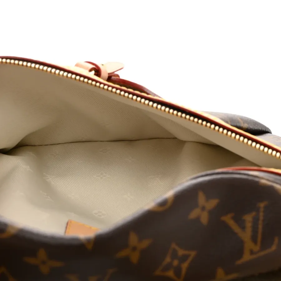 Louis Vuitton High Rise Bumbag PM Monogram Canvas Gold Hardware