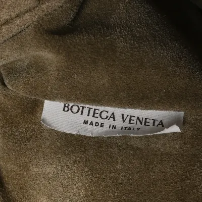 Bottega Veneta Maxi Teen Intrecciato Jodie Hobo Beige Suede & Calfskin Leather